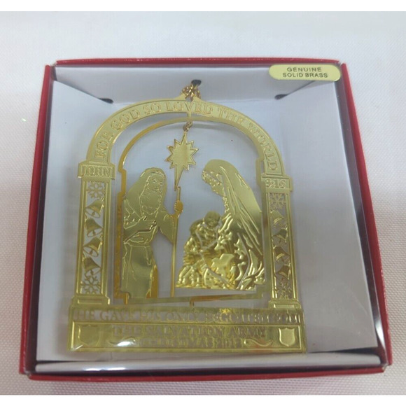 Two Nations Treasures The Salvation Army Christmas 2012 Solid Brass - Picture 5 of 5